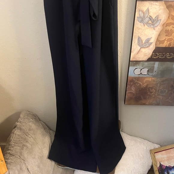 Elegant Navy Jumpsuit by Vince Camuto Sz. 10!! Cute Side Buttons!! - Picture 5 of 12
